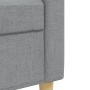 Juego de sofás 3 pzas con reposapiés y cojines tela gris claro von , Sofas - Ref: Foro24-3278343, Preis: 555,40 €, Rabatt: %