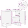 Armario de lavabo para baño madera maciza de acacia 62x34x58 cm de , Muebles de baño - Ref: Foro24-377533, Precio: 128,51 €, ...