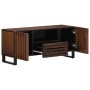 Mueble de TV madera maciza mango marrón 100x34x46 cm de , Almacenamiento para CD y DVD - Ref: Foro24-377506, Precio: 139,13 €...