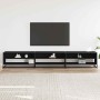 Mueble de TV madera de ingeniería negro 270x40x46 cm by , TV Furniture - Ref: Foro24-3300810, Price: 157,14 €, Discount: %