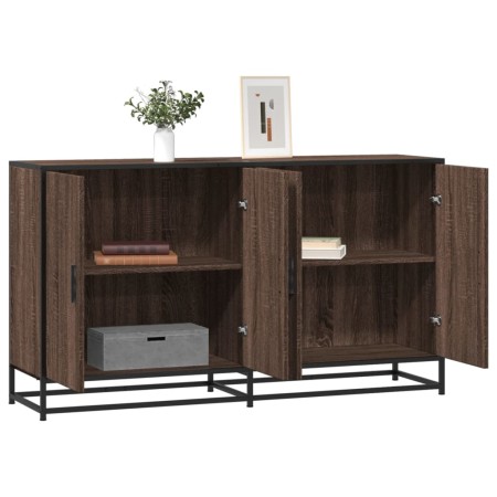 Aparador madera de ingeniería marrón roble 134x35x76 cm von , Sideboards - Ref: Foro24-3300819, Preis: 144,05 €, Rabatt: %