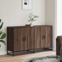 Aparador madera de ingeniería marrón roble 134x35x76 cm von , Sideboards - Ref: Foro24-3300819, Preis: 144,05 €, Rabatt: %