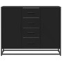 Aparador de madera de ingeniería negro 92x35x76 cm von , Sideboards - Ref: Foro24-3300825, Preis: 115,03 €, Rabatt: %