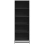 Estantería de madera de ingeniería negra 60x35x170,5 cm by , Bookcases and shelves - Ref: Foro24-3300850, Price: 111,48 €, Di...