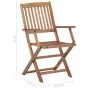Klappbare Gartenstühle 6 Stück aus massivem Akazienholz von vidaXL, Gartenstühle - Ref: Foro24-3065521, Preis: 292,78 €, Raba...