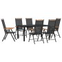 Juego de comedor para jardín 7 piezas aluminio negro de , Conjuntos de jardín - Ref: Foro24-3200601, Precio: 535,01 €, Descue...