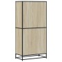 Aparador alto madera de ingeniería roble Sonoma 68x35x139 cm by , Sideboards - Ref: Foro24-3300831, Price: 128,93 €, Discount: %