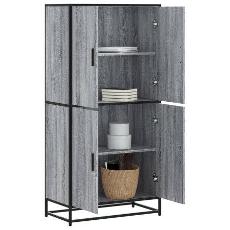 Aparador alto madera de ingeniería gris Sonoma 68x35x139 cm by , Sideboards - Ref: Foro24-3300833, Price: 135,18 €, Discount: %
