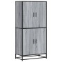 Aparador alto madera de ingeniería gris Sonoma 68x35x139 cm by , Sideboards - Ref: Foro24-3300833, Price: 135,18 €, Discount: %