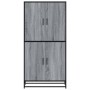 Aparador alto madera de ingeniería gris Sonoma 68x35x139 cm by , Sideboards - Ref: Foro24-3300833, Price: 135,18 €, Discount: %