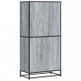 Aparador alto madera de ingeniería gris Sonoma 68x35x139 cm by , Sideboards - Ref: Foro24-3300833, Price: 135,18 €, Discount: %