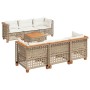 Set sofás de jardín 7 piezas y cojines ratán sintético beige by , Garden sets - Ref: Foro24-3261742, Price: 602,88 €, Discoun...
