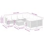 Set de sofás de jardín con cojines 9 pzas ratán sintético beige von , Gartensets - Ref: Foro24-3261775, Preis: 642,97 €, Raba...