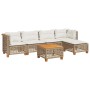 Juego de sofás jardín con cojines 6 pzas ratán sintético beige by , Garden sets - Ref: Foro24-3261796, Price: 482,38 €, Disco...