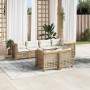 Set sofás de jardín 7 piezas y cojines ratán sintético beige von , Gartensets - Ref: Foro24-3261886, Preis: 644,65 €, Rabatt: %