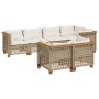 Set sofás de jardín 7 piezas y cojines ratán sintético beige von , Gartensets - Ref: Foro24-3261886, Preis: 644,65 €, Rabatt: %