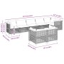 Set aus Gartensofas und Kissen 8-teilig synthetisches Rattan beige von , Gartensets - Ref: Foro24-3261892, Preis: 709,10 €, R...