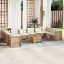 Set de sofás de jardín 11pzas con cojines ratán sintético beige von , Gartensets - Ref: Foro24-3262030, Preis: 882,45 €, Raba...