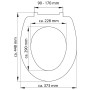 SCHÜTTE Duroplast WC-Sitz mit Absenkautomatik WEISS von SCHÜTTE, Toiletten- und Bidetsitze - Ref: Foro24-435094, Preis: 33,59...