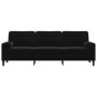 Sofá de 3 plazas con cojines terciopelo negro 210 cm von , Sofas - Ref: Foro24-3278244, Preis: 317,15 €, Rabatt: %