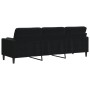 Sofá de 3 plazas con cojines terciopelo negro 210 cm von , Sofas - Ref: Foro24-3278244, Preis: 317,15 €, Rabatt: %