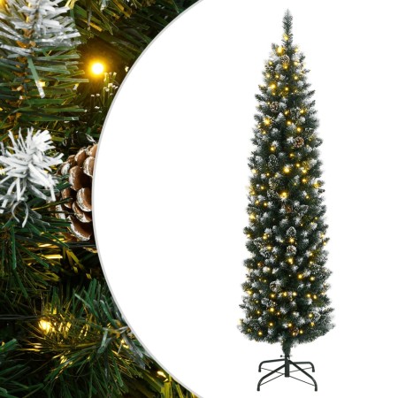 Árbol de Navidad artificial estrecho con 300 LEDs 210 cm by , Christmas trees - Ref: Foro24-3315781, Price: 101,05 €, Discoun...