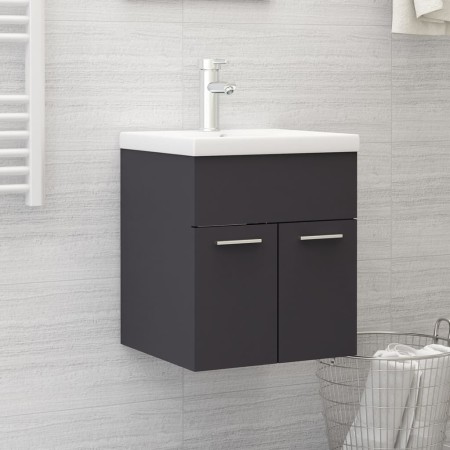 Mueble con lavabo madera de ingeniería gris de , Muebles de baño - Ref: Foro24-3071263, Precio: 151,96 €, Descuento: %
