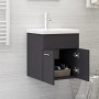 Mueble con lavabo madera de ingeniería gris de , Muebles de baño - Ref: Foro24-3071263, Precio: 151,96 €, Descuento: %