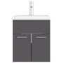 Mueble con lavabo madera de ingeniería gris de , Muebles de baño - Ref: Foro24-3071263, Precio: 151,96 €, Descuento: %