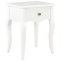 Mesita de noche de madera maciza de pino blanco 40x30x50 cm de , Mesitas de noche - Ref: Foro24-280005, Precio: 118,41 €, Des...