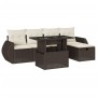 Set sofás de jardín 6 piezas y cojines ratán sintético marrón by , Garden sets - Ref: Foro24-3275133, Price: 422,44 €, Discou...