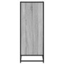 Zapatero madera de ingeniería y metal gris Sonoma 75x38x97,5 cm by , Shoe racks and shoe organizers - Ref: Foro24-3300873, Pr...