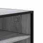 Zapatero madera de ingeniería y metal gris Sonoma 75x38x97,5 cm by , Shoe racks and shoe organizers - Ref: Foro24-3300873, Pr...