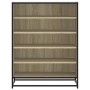 Zapatero de madera y metal roble Sonoma 75x38x97,5 cm de , Zapateros y organizadores de calzado - Ref: Foro24-3300871, Precio...