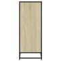 Zapatero de madera y metal roble Sonoma 75x38x97,5 cm de , Zapateros y organizadores de calzado - Ref: Foro24-3300871, Precio...