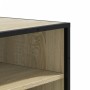 Zapatero de madera y metal roble Sonoma 75x38x97,5 cm de , Zapateros y organizadores de calzado - Ref: Foro24-3300871, Precio...