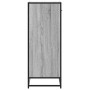 Zapatero madera de ingeniería y metal gris Sonoma 75x38x97,5 cm by , Shoe racks and shoe organizers - Ref: Foro24-3300878, Pr...