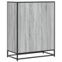 Zapatero madera de ingeniería y metal gris Sonoma 75x38x97,5 cm by , Shoe racks and shoe organizers - Ref: Foro24-3300878, Pr...