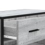 Zapatero madera de ingeniería y metal gris Sonoma 75x38x97,5 cm by , Shoe racks and shoe organizers - Ref: Foro24-3300878, Pr...