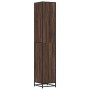 Armario de baño madera y metal marrón roble 35x37,5x188,5 cm de , Muebles de baño - Ref: Foro24-3300884, Precio: 126,97 €, De...