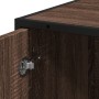 Armario de baño madera y metal marrón roble 35x37,5x188,5 cm de , Muebles de baño - Ref: Foro24-3300884, Precio: 126,97 €, De...