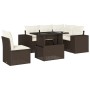Set sofás de jardín 6 piezas y cojines ratán sintético marrón by , Garden sets - Ref: Foro24-3269173, Price: 454,78 €, Discou...