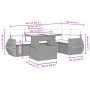Set sofás de jardín 6 piezas y cojines ratán sintético marrón by , Garden sets - Ref: Foro24-3268523, Price: 457,85 €, Discou...