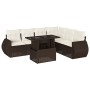 Juego de sofás de jardín 7 piezas con cojines ratán PE marrón by , Garden sets - Ref: Foro24-3268563, Price: 537,25 €, Discou...