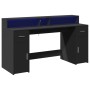 Escritorio con luz LED madera ingeniería negro 160x55x91 cm von , Schreibtische - Ref: Foro24-3309430, Preis: 239,71 €, Rabat...