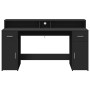 Escritorio con luz LED madera ingeniería negro 160x55x91 cm von , Schreibtische - Ref: Foro24-3309430, Preis: 239,71 €, Rabat...