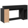 Escritorio con luz LED madera ingeniería negro 160x55x91 cm von , Schreibtische - Ref: Foro24-3309430, Preis: 239,71 €, Rabat...