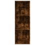 Estantería madera de ingeniería roble ahumado 40x30x114 cm