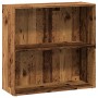 Estantería madera de ingeniería color envejecido 80x30x77 cm de , Librerías y estanterías - Ref: Foro24-857929, Precio: 39,53...