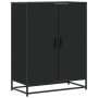 Zapatero de madera de ingeniería y metal negro 75x38x97,5 cm by , Shoe racks and shoe organizers - Ref: Foro24-3300865, Price...